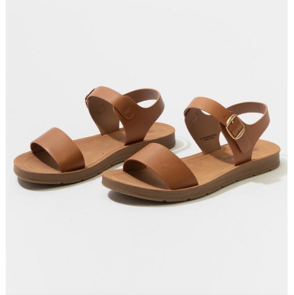 Soda Shoes - Strappy Sandals SODA Comfort Ankle Womens Sandals Size 9